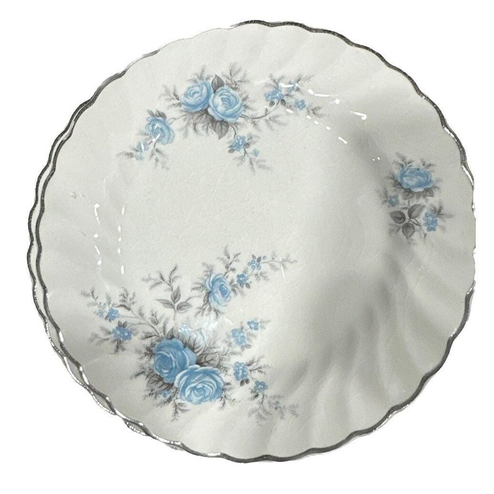 8 Vintage Johnson Brothers 6" plates Snowhite Regency Made In England.